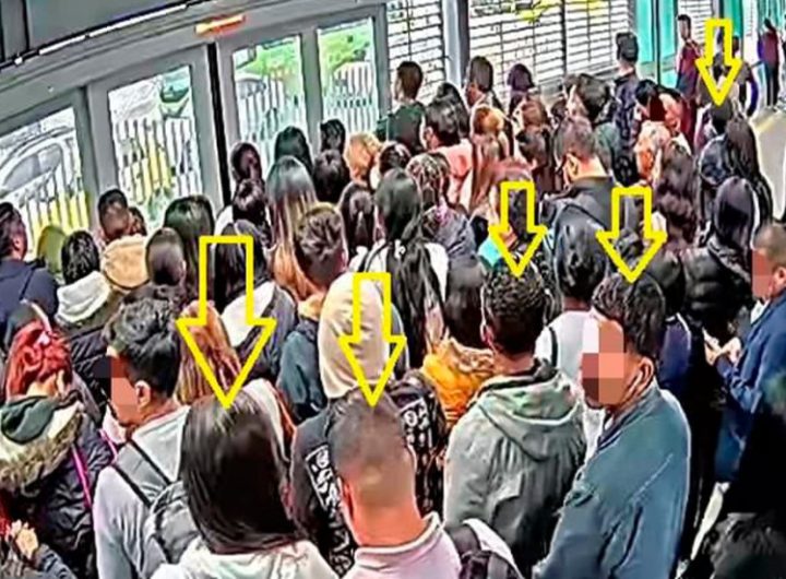Capturadas cinco personas por hurtar en la estación de TransMilenio Country Sur.