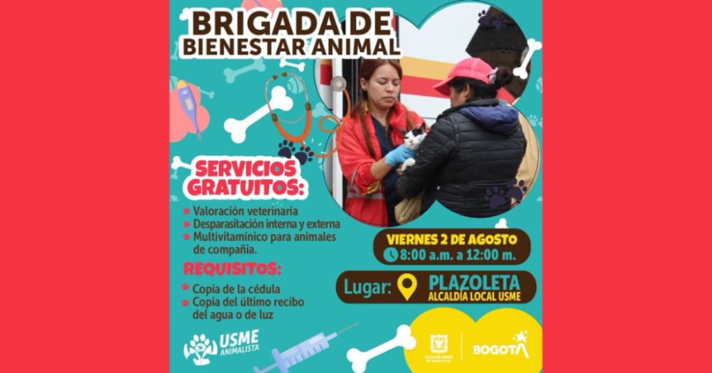 Jornada de bienestar animal en Usme.