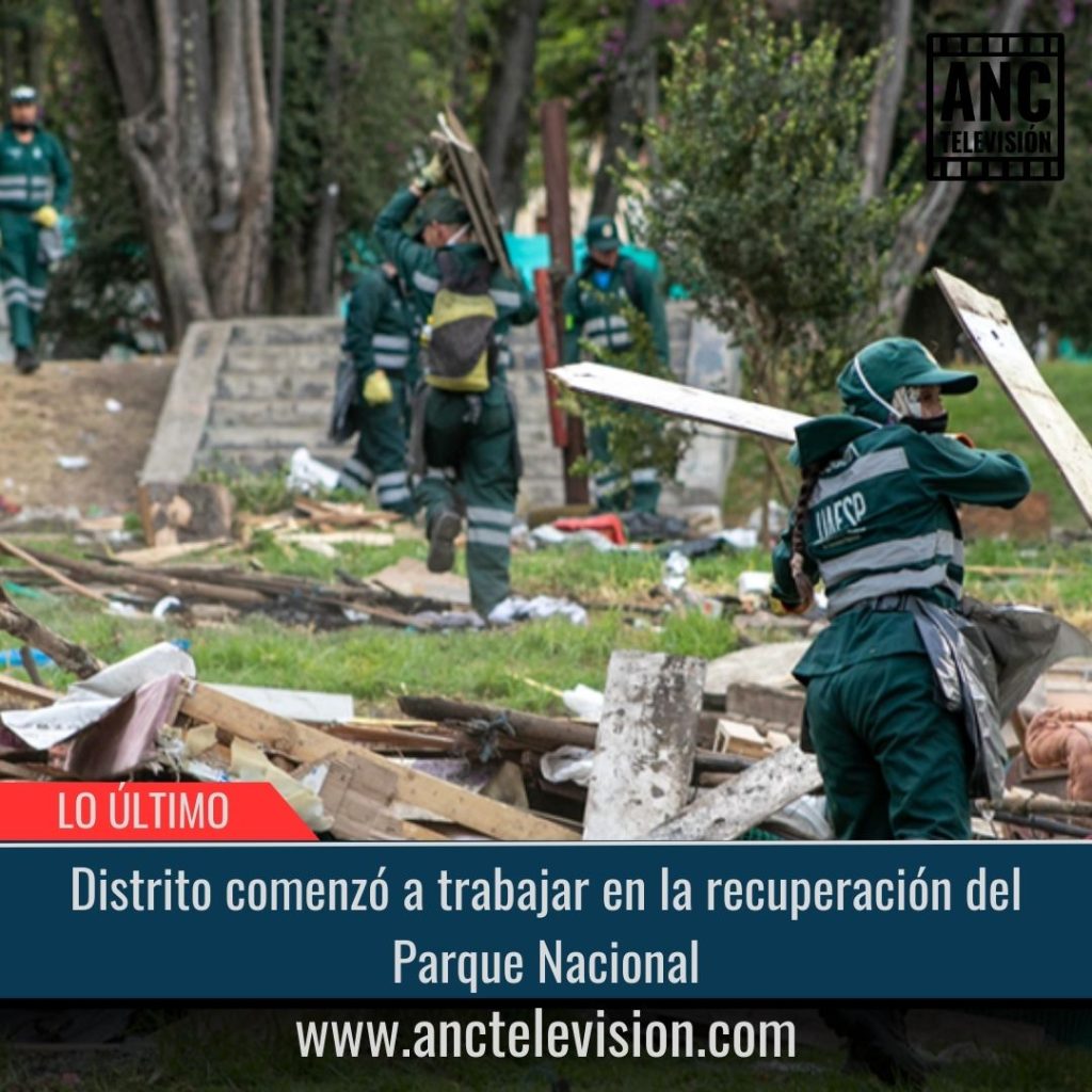 Distrito comenzó a trabajar en la recuperación del Parque Nacional.