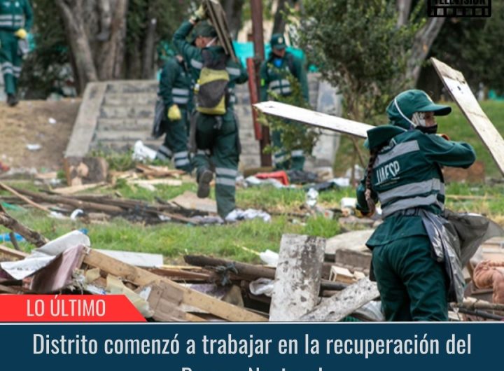 Distrito comenzó a trabajar en la recuperación del Parque Nacional.