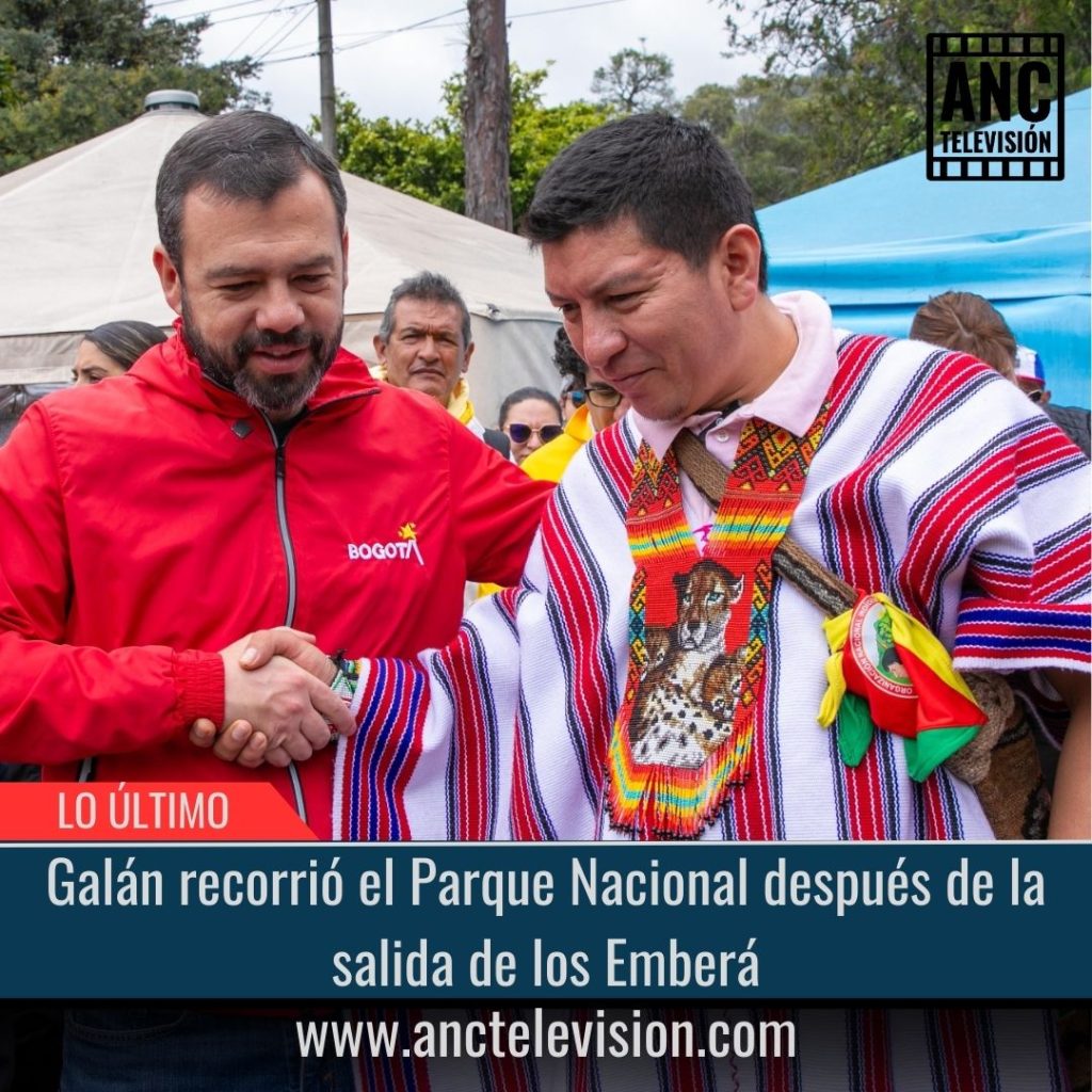 Galán recorrió el Parque Nacional después de la salida de los Emberá.