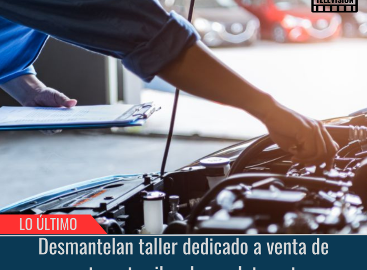 Desmantelan taller dedicado a venta de autopartes.