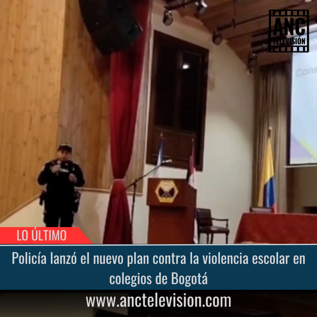 Policía lanzó el nuevo plan contra la violencia escolar en colegios de Bogotá.