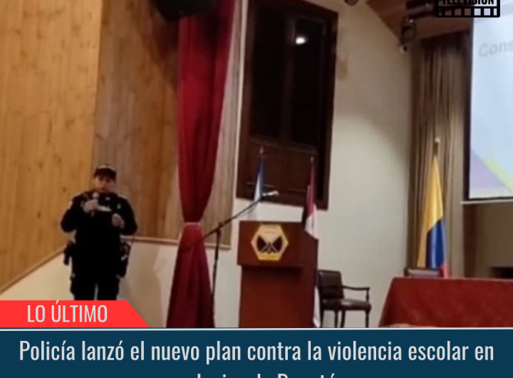 Policía lanzó el nuevo plan contra la violencia escolar en colegios de Bogotá.