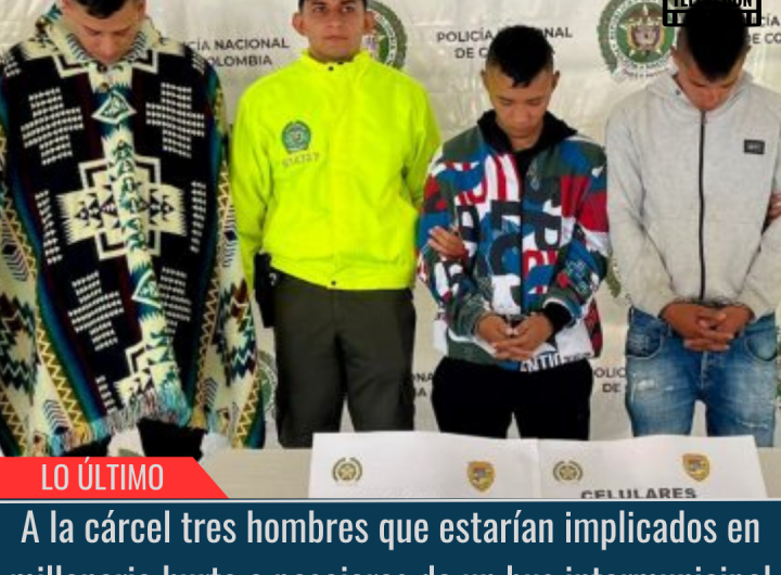 A la cárcel tres hombres que estarían implicados en millonario hurto.