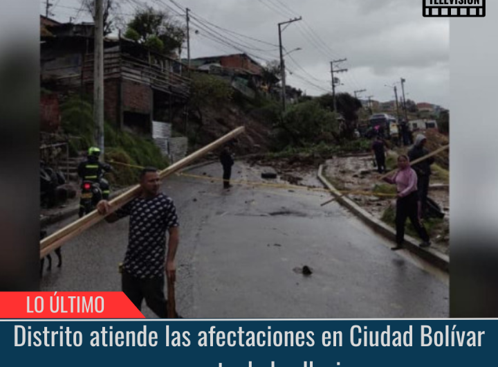 Afectaciones en Ciudad Bolívar por cuenta de las lluvias.