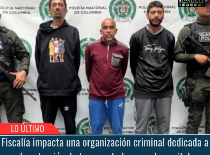 Fiscalía impacta una organización criminal.