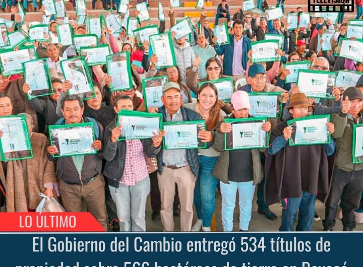 534 títulos de propiedad sobre 566 hectáreas de tierra en Boyacá.