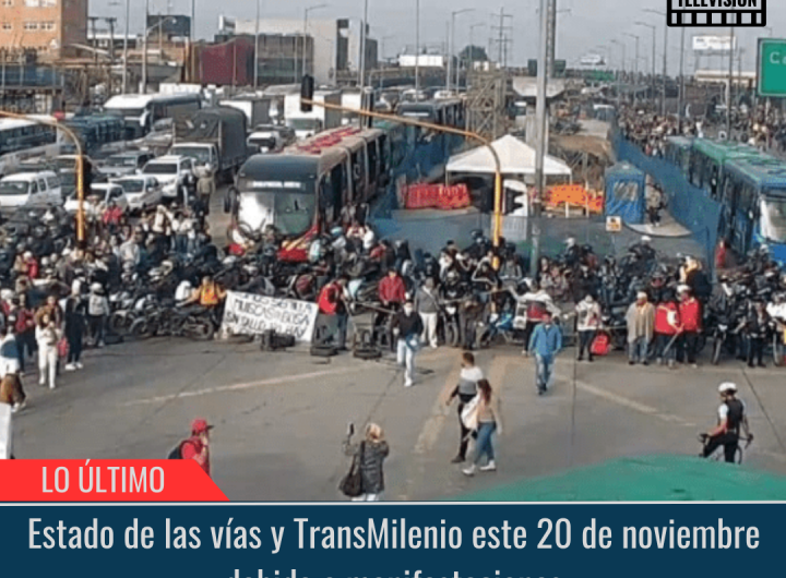 Estado de las vías y TransMilenio.