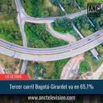 Tercer carril Bogotá Girardot va en 65%.