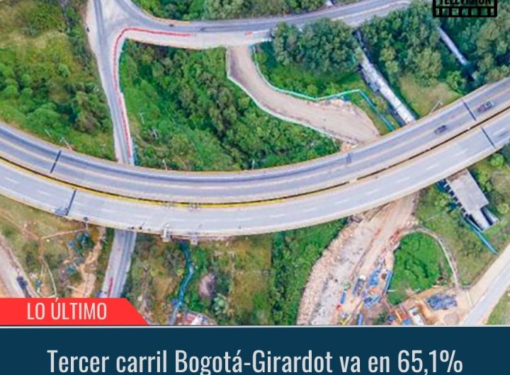 Tercer carril Bogotá Girardot va en 65%.