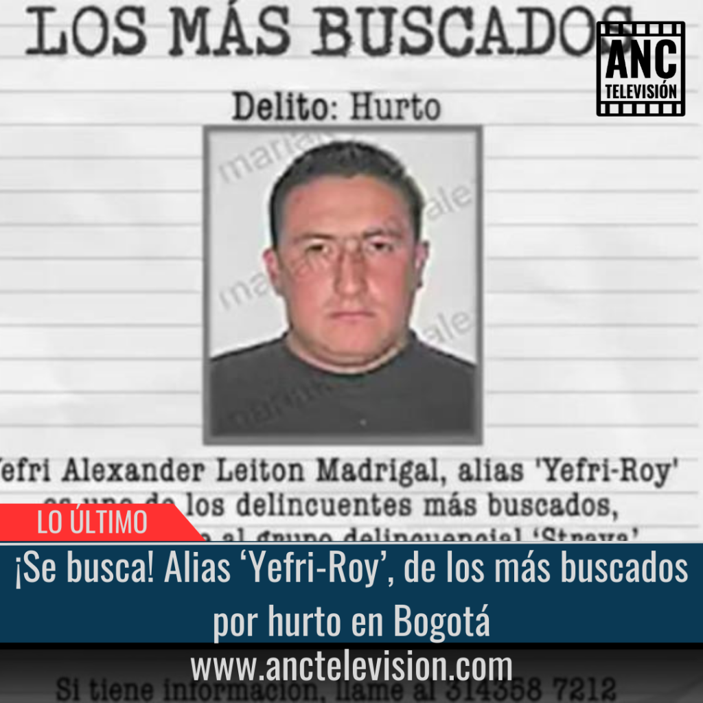 Se busca Alias ‘Yefri-Roy’.