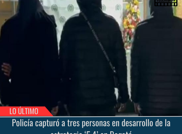 Policía capturó a tres personas.