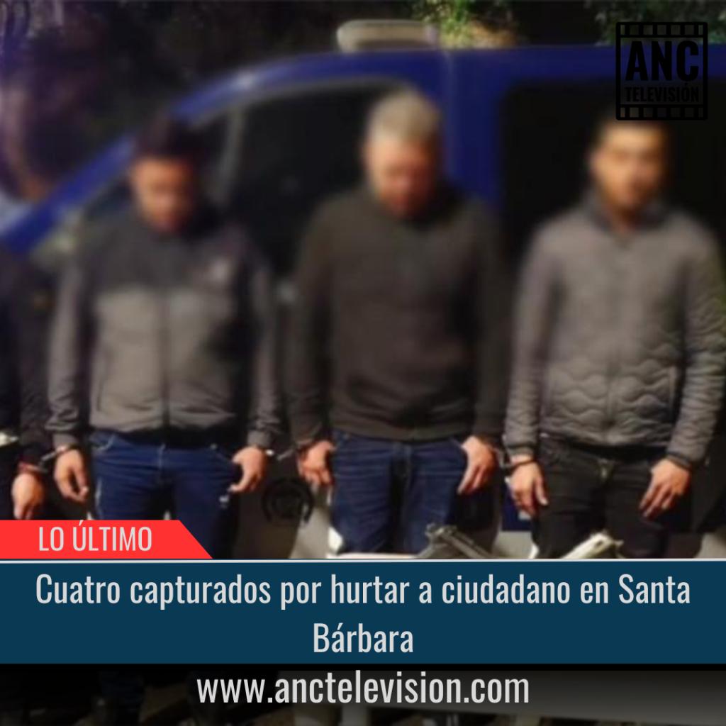 Cuatro capturados por hurtar a ciudadano.