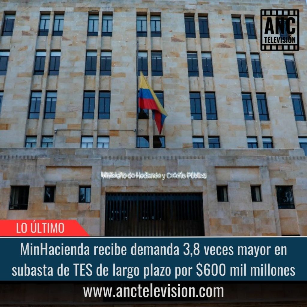 MinHacienda recibe demanda 3,8 veces mayor en subasta de TES.