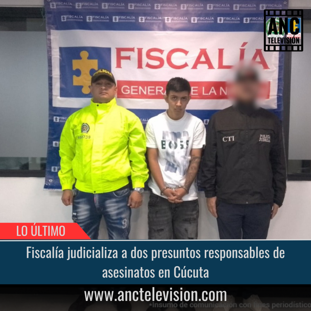 Judicializados presuntos responsables de asesinatos en Cúcuta.