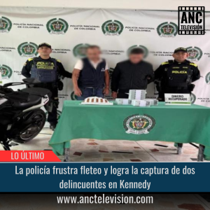 La policía frustra fleteo y logra la captura de los delincuentes.