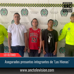 Asegurados presuntos integrantes de ‘Las Hienas’.