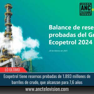 Ecopetrol tiene reservas probadas de 1.893 millones de barriles de crudo.