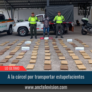 A la cárcel por transportar estupefacientes.