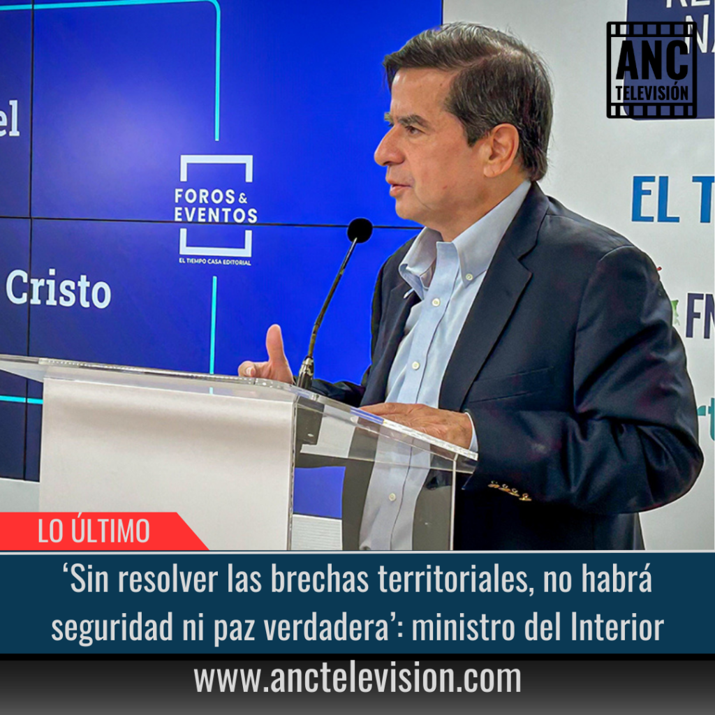 ‘Sin resolver las brechas territoriales, no habrá seguridad ni paz verdadera’.