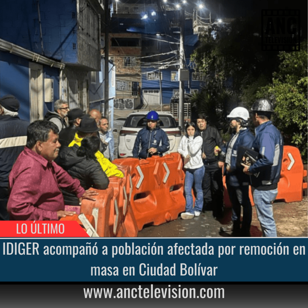 IDIGER acompañó a población afectada por remoción en masa.