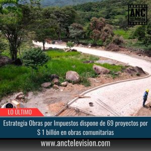 69 proyectos por $ 1 billón en obras comunitarias.