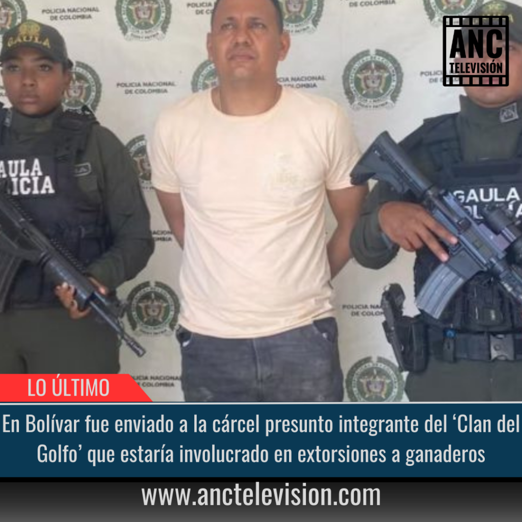 Enviado a la cárcel presunto integrante del ‘Clan del Golfo’.