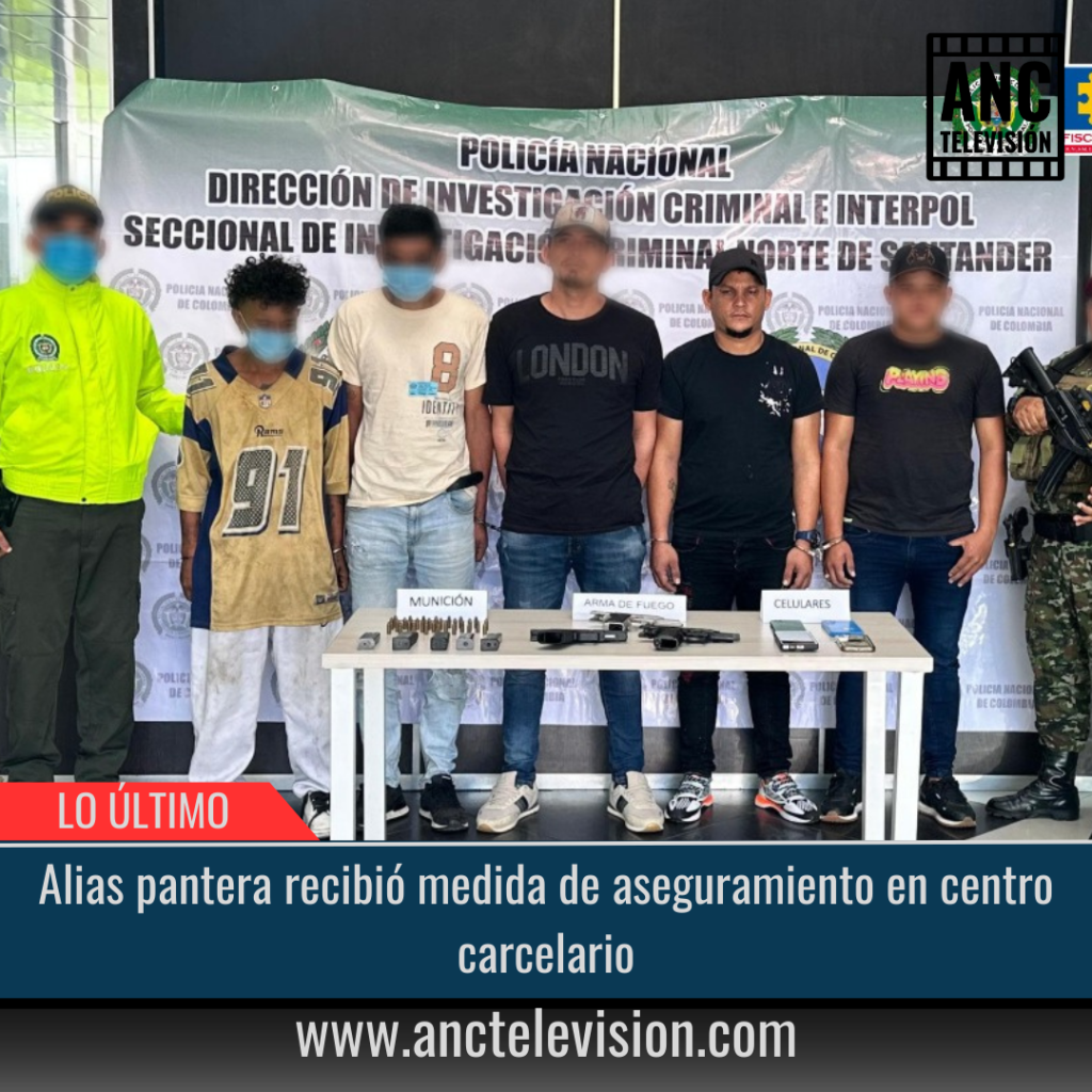 Alias pantera recibió medida de aseguramiento en centro carcelario.