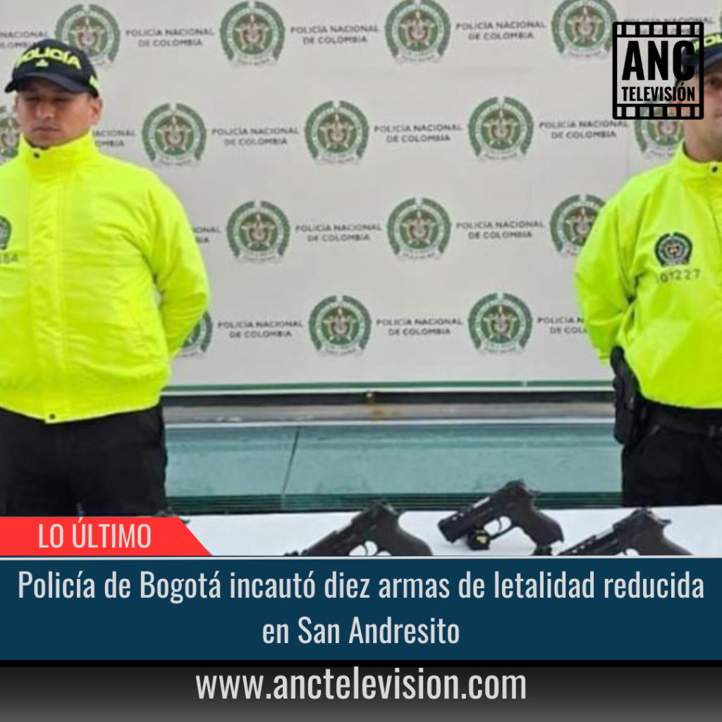 Policía de Bogotá incautó diez armas de letalidad reducida en San Andresito.