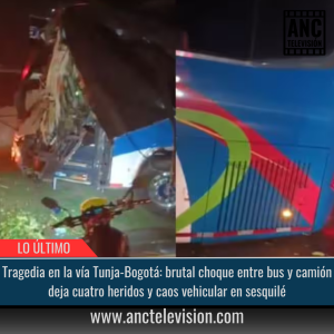 Tragedia en la vía Tunja-Bogotá.