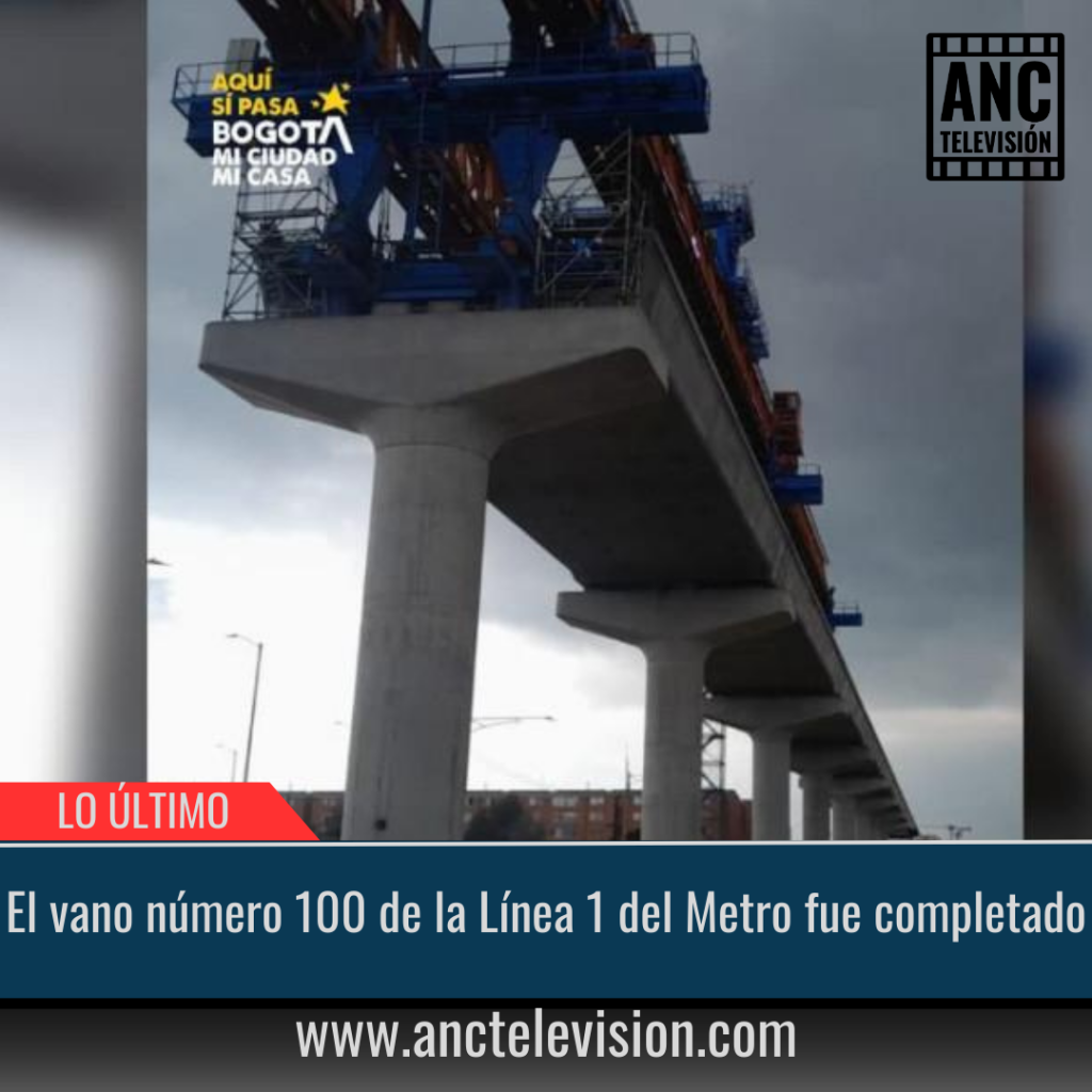 El vano número 100 de la Línea 1 del Metro fue completado.