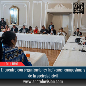 Encuentro con organizaciones indígenas.