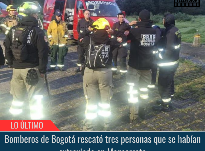 Bomberos de Bogotá rescató tres personas.