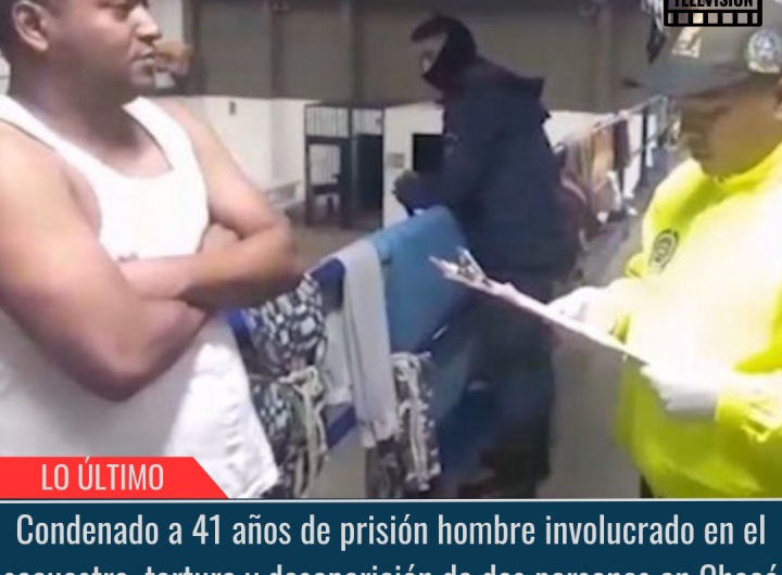 Condenado a 41 años de prisión.