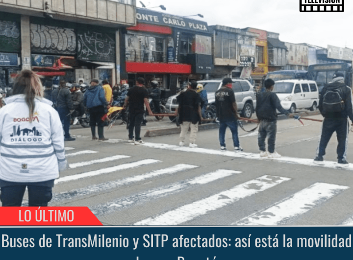 Así está la movilidad hoy en Bogotá.