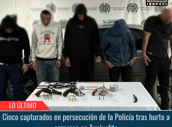 Cinco capturados en persecución.