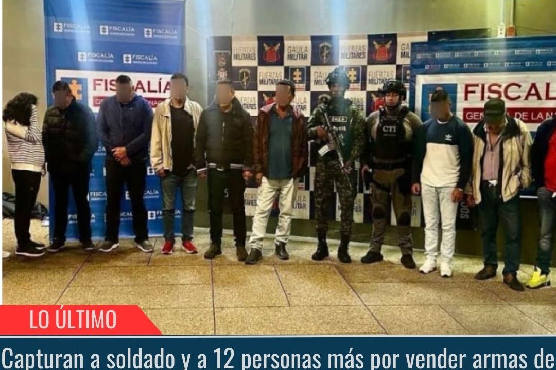 Capturan a soldado y a 12 personas.