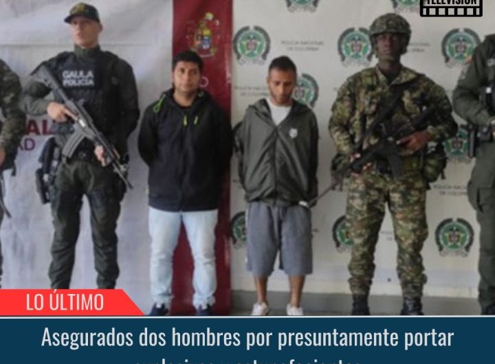 Asegurados dos hombres.