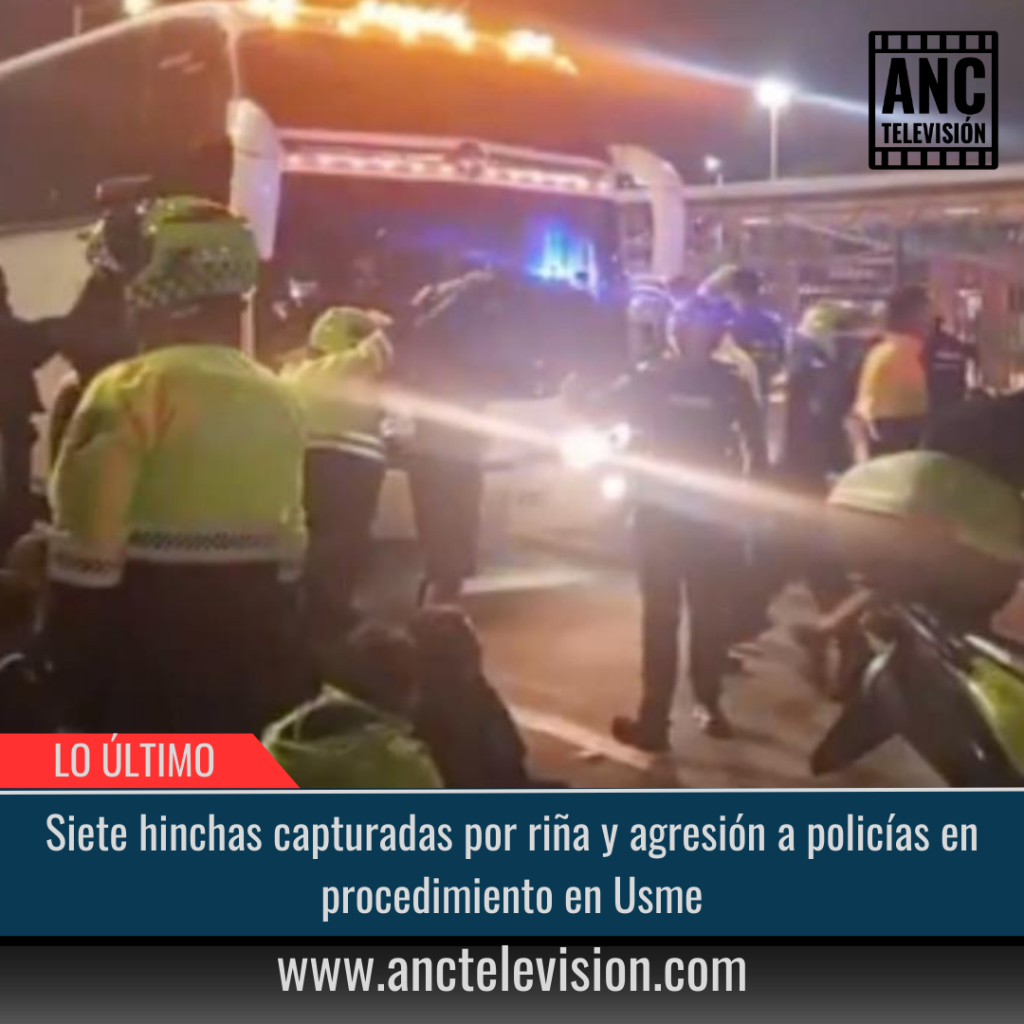 Siete hinchas capturados.