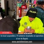 Un local suspendido y 14 celulares incautados.