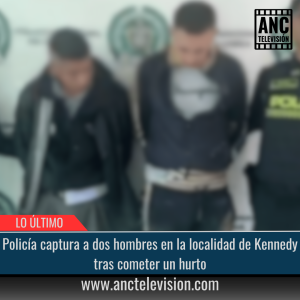 Policía captura a dos hombres.