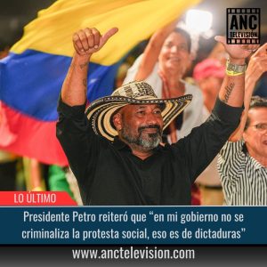 En mi gobierno no se criminaliza la protesta social.