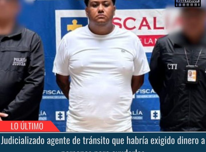 Judicializado agente de tránsito.