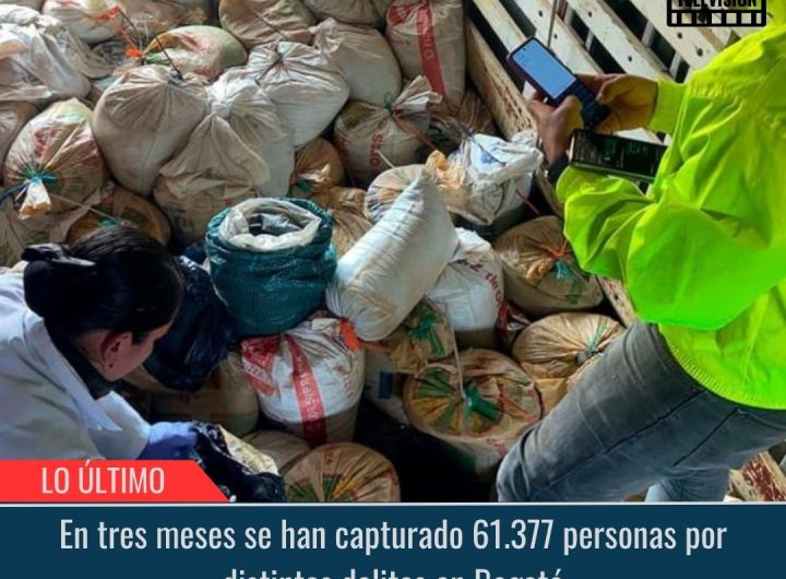 61.377 personas por distintos delitos en Bogotá.