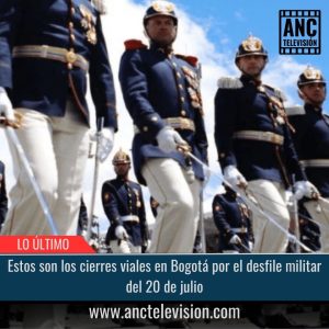 Desfile militar del 20 de julio.