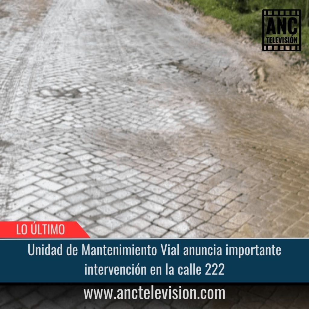 Intervención en la calle 222.