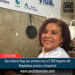 Gas natural llega por primera vez.