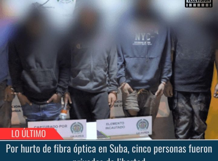 Cinco personas fueron privadas de libertad.