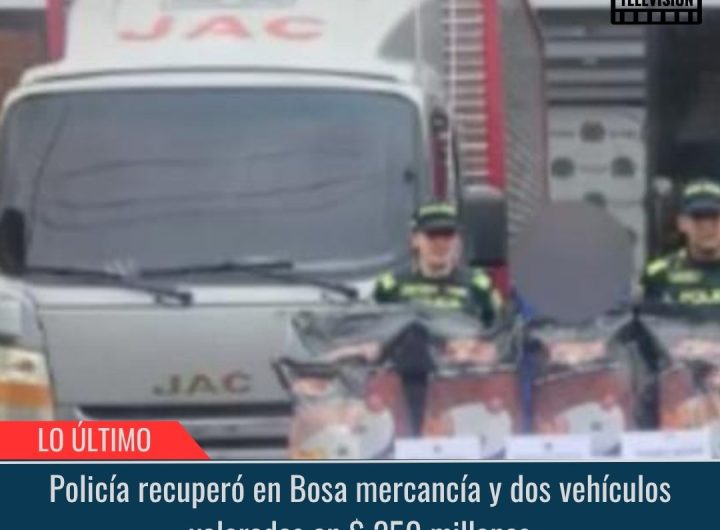 Policía recuperó en Bosa mercancía.